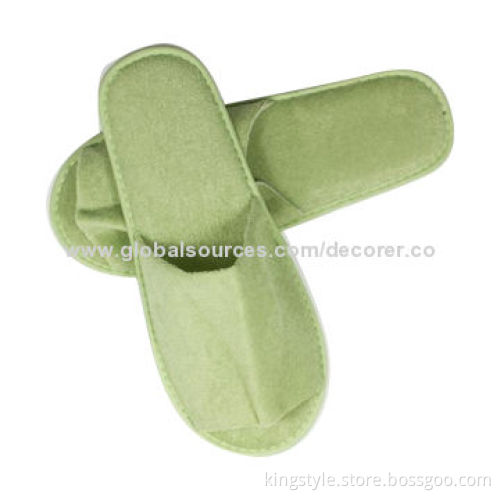 Close Toe Hotel Velour Towel Slippers, Various Sizes and Weight Available